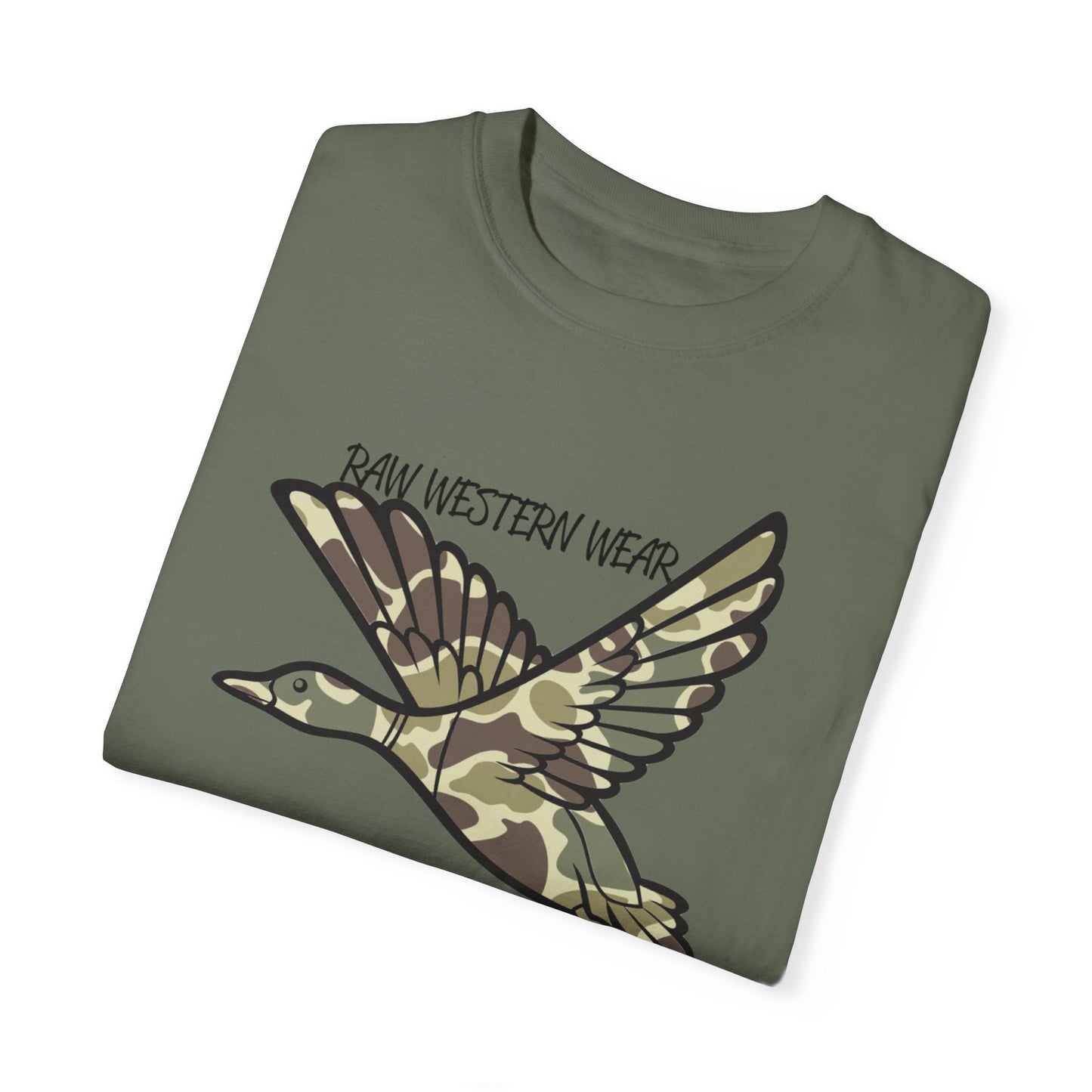 Raw Western Wear Old School Camo Mallard  - Classic Cotton Tee