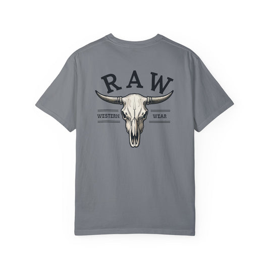 Raw Western Wear Bull Skull  - Classic Cotton Tee