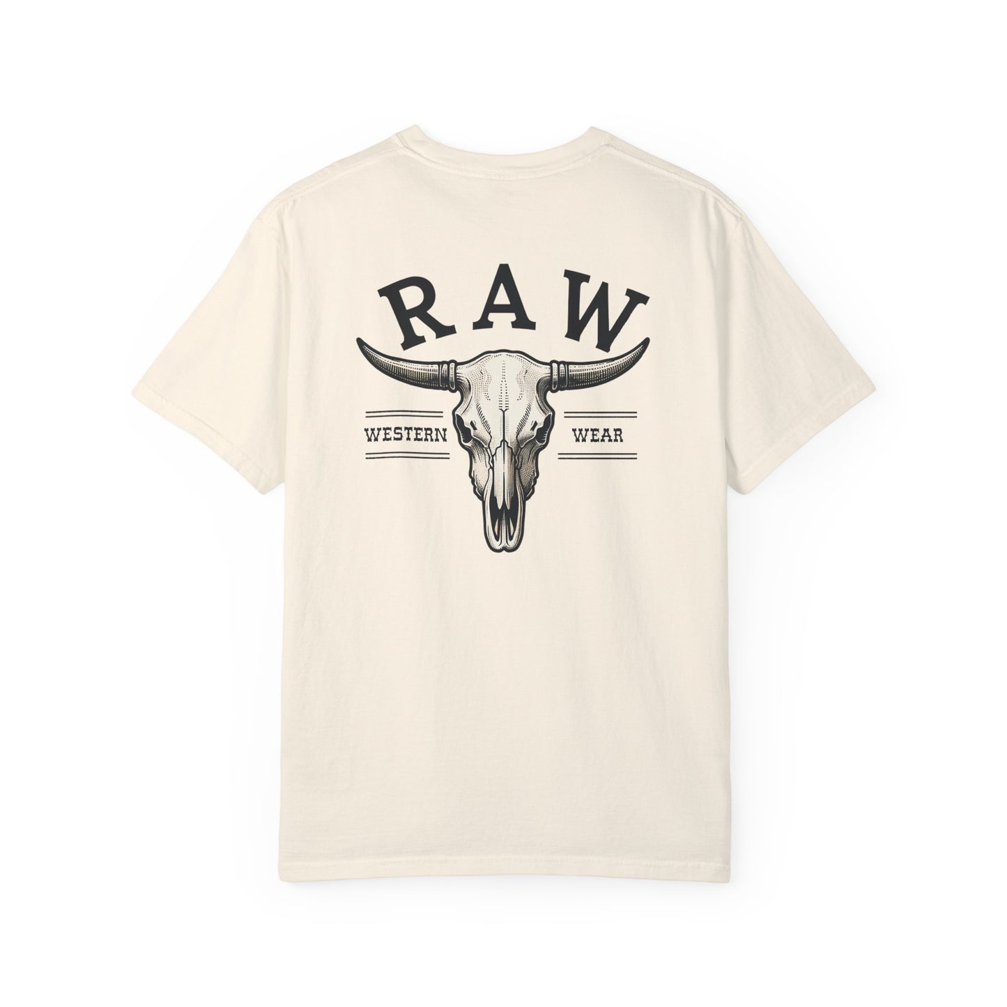 Raw Western Wear Bull Skull  - Classic Cotton Tee