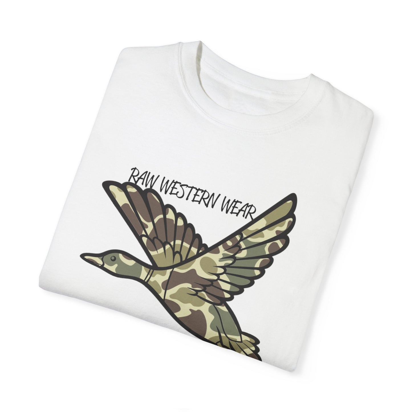 Raw Western Wear Old School Camo Mallard  - Classic Cotton Tee