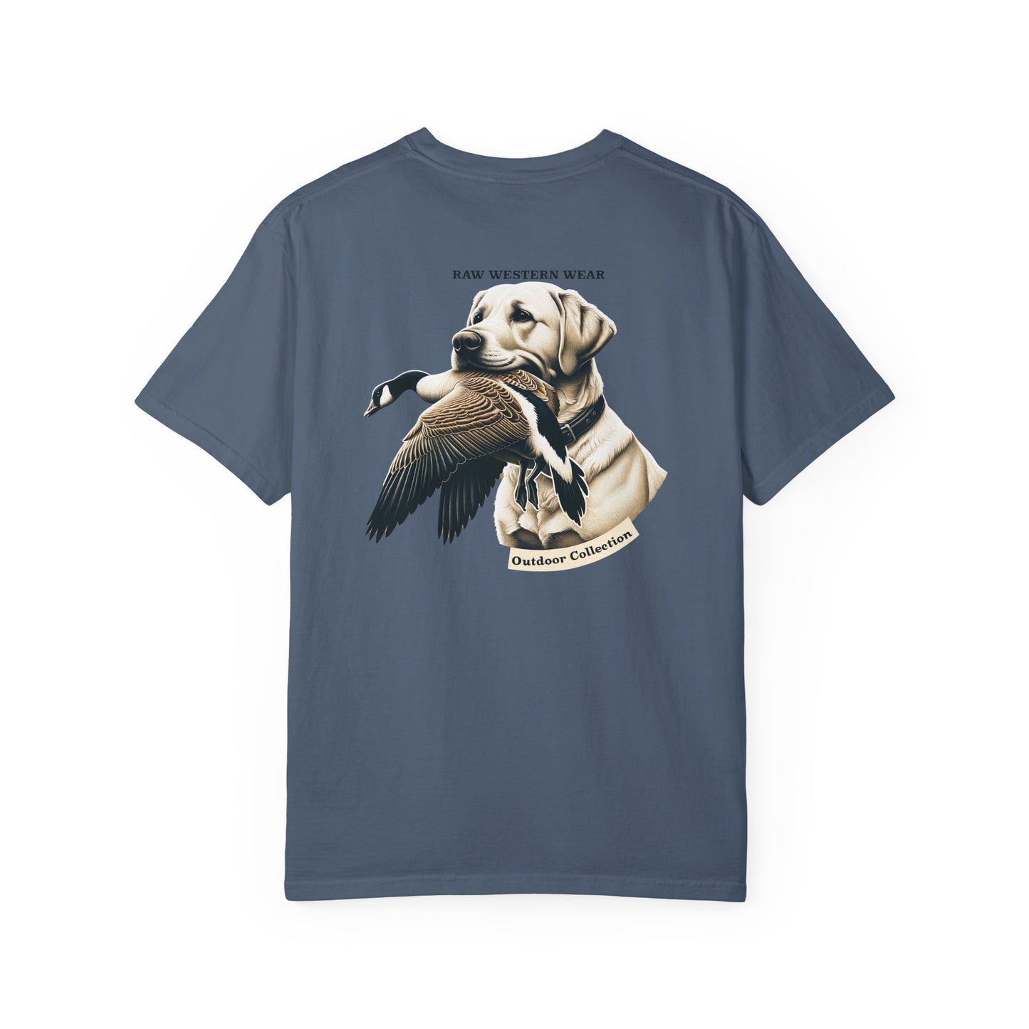 Raw Western Wear Yellow Lab with Goose  - Classic Cotton Tee