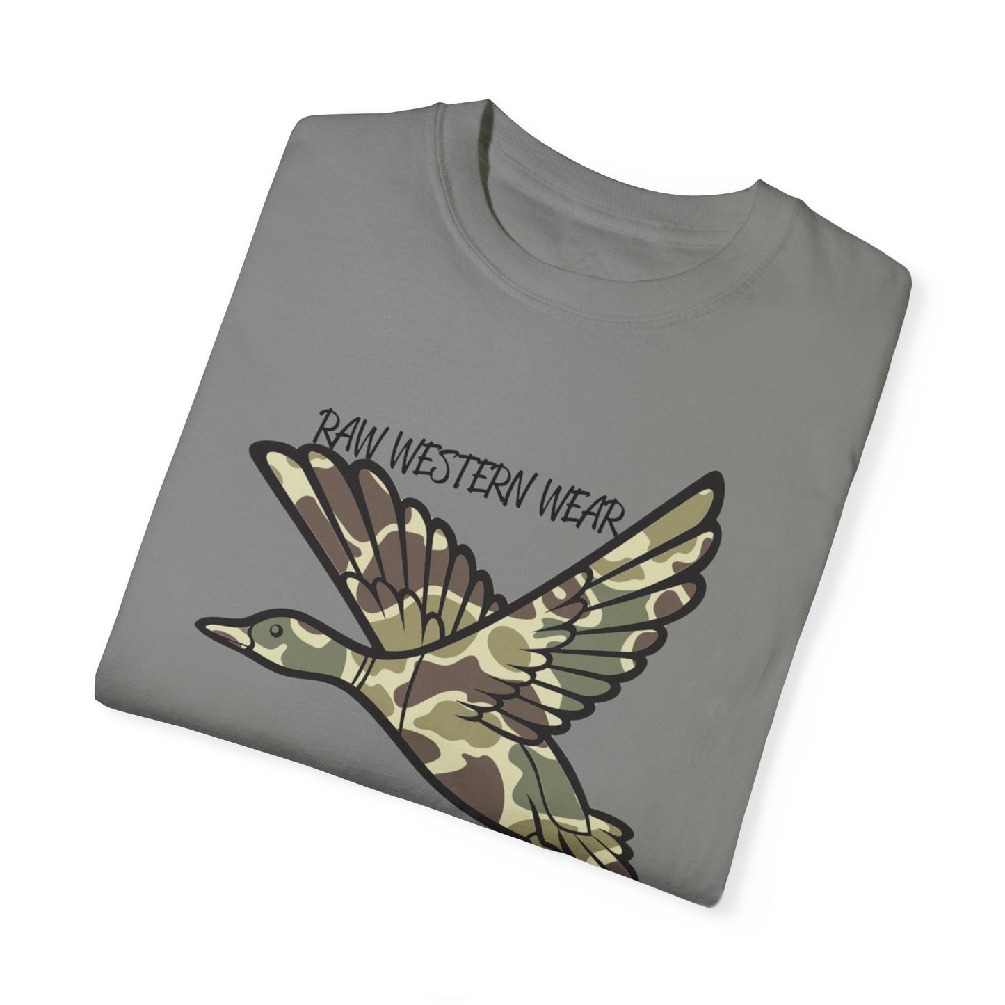 Raw Western Wear Old School Camo Mallard  - Classic Cotton Tee