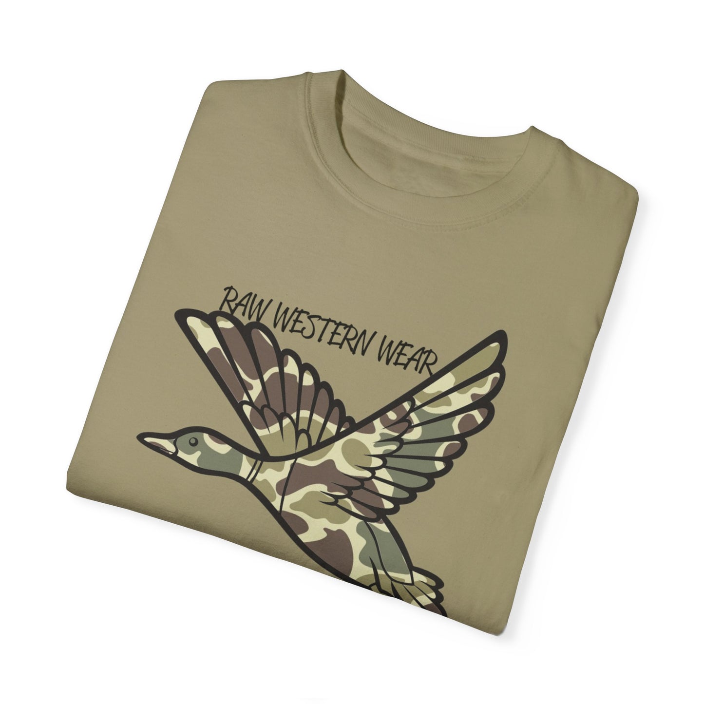 Raw Western Wear Old School Camo Mallard  - Classic Cotton Tee