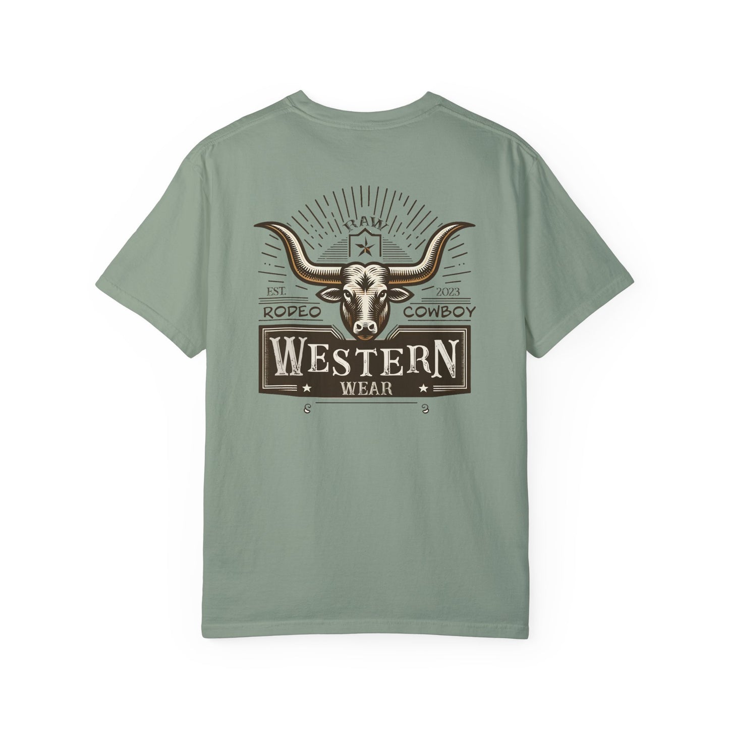 Raw Western Wear Long Horn - Classic Cotton Tee