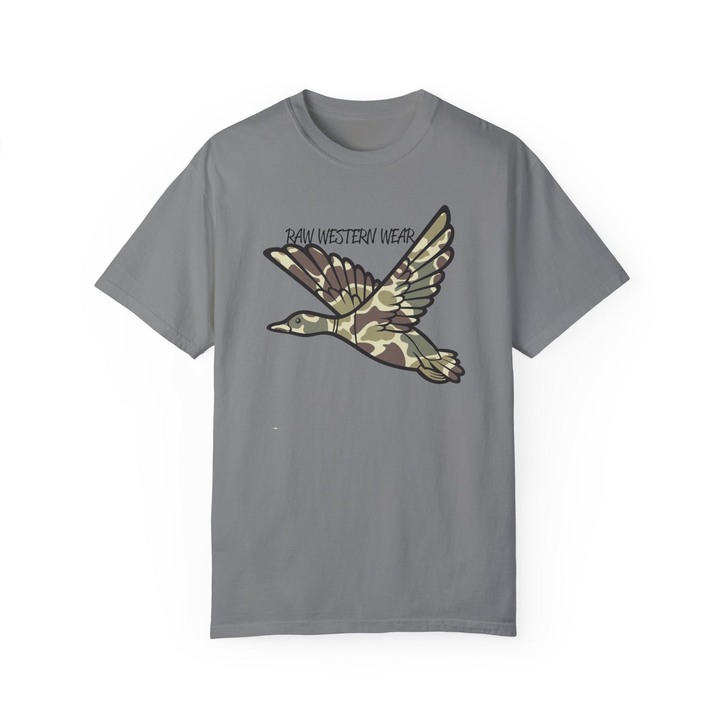 Raw Western Wear Old School Camo Mallard  - Classic Cotton Tee