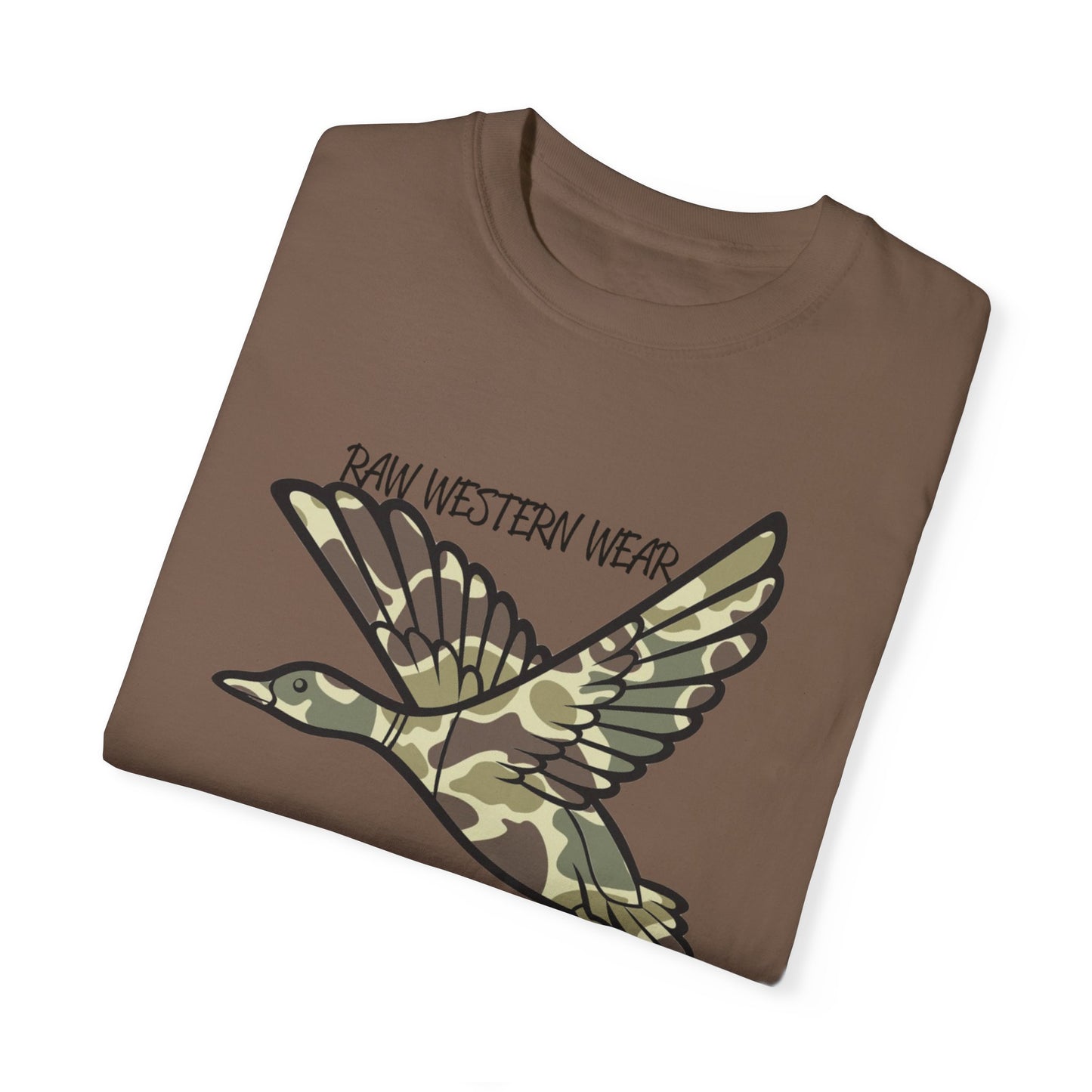 Raw Western Wear Old School Camo Mallard  - Classic Cotton Tee