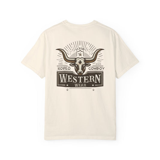 Raw Western Wear Long Horn - Classic Cotton Tee