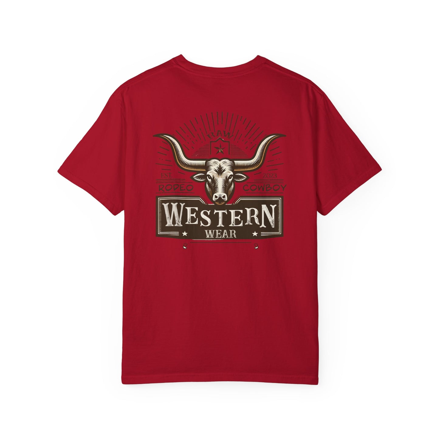 Raw Western Wear Long Horn - Classic Cotton Tee