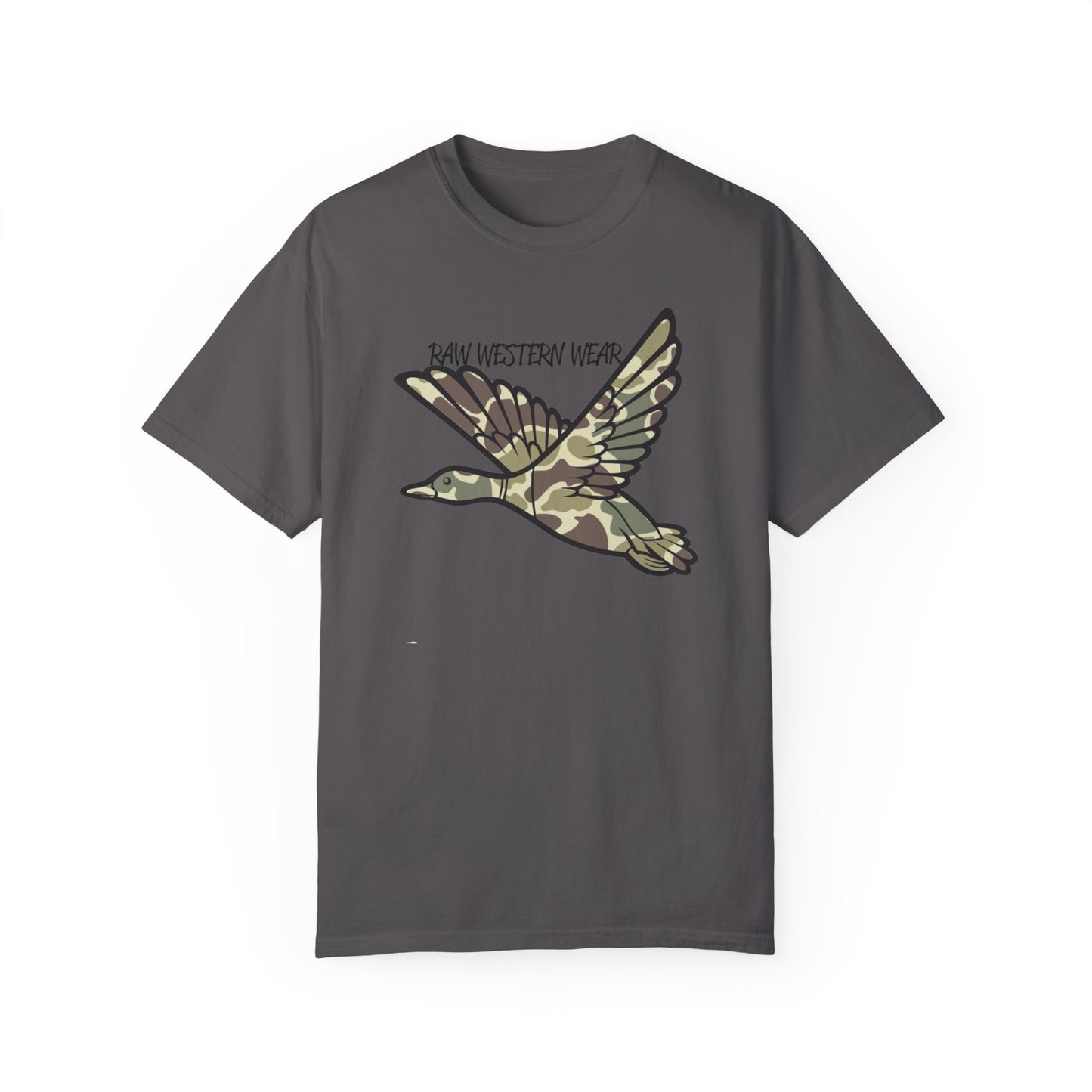 Raw Western Wear Old School Camo Mallard  - Classic Cotton Tee