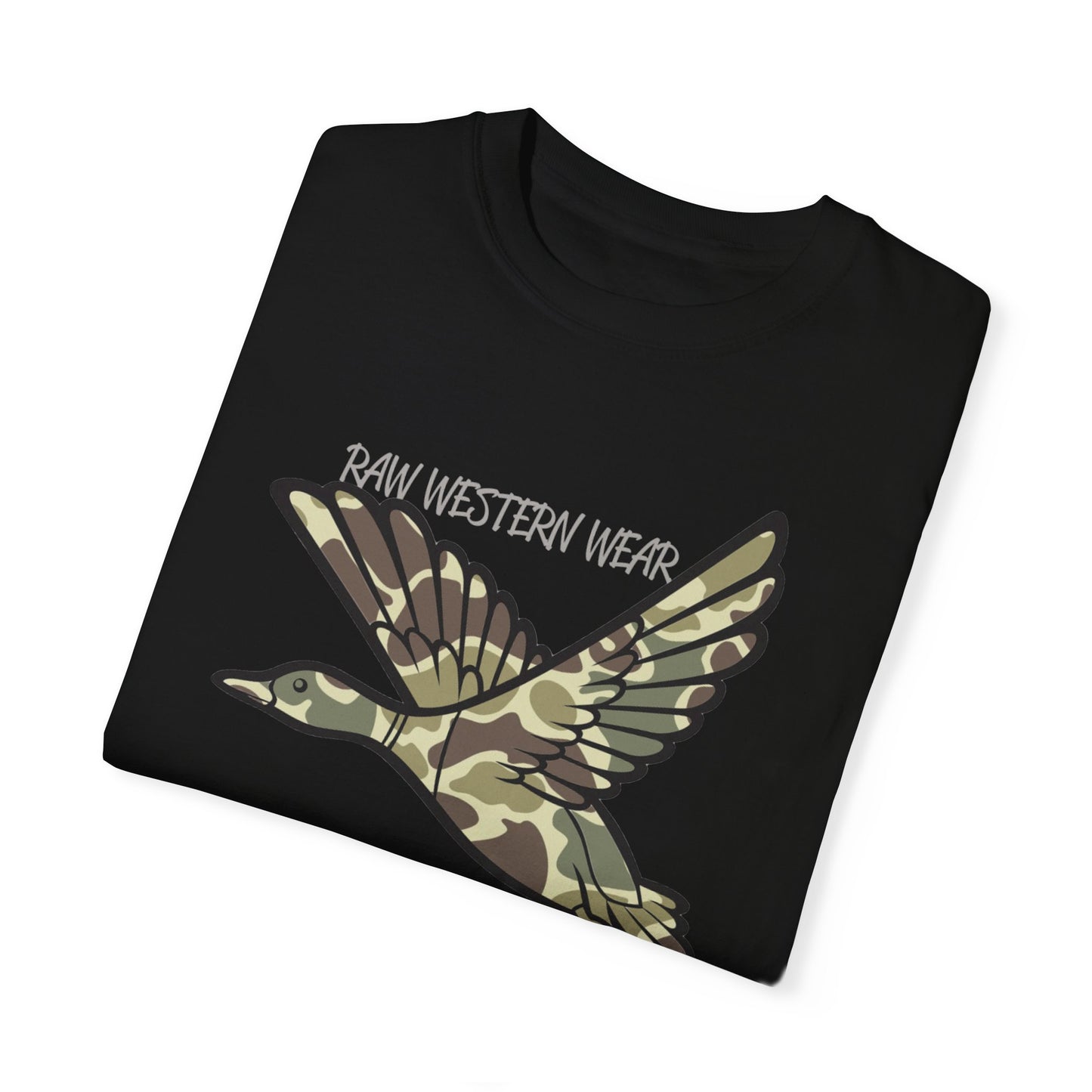 Raw Western Wear Old School Camo Mallard  - Classic Cotton Tee