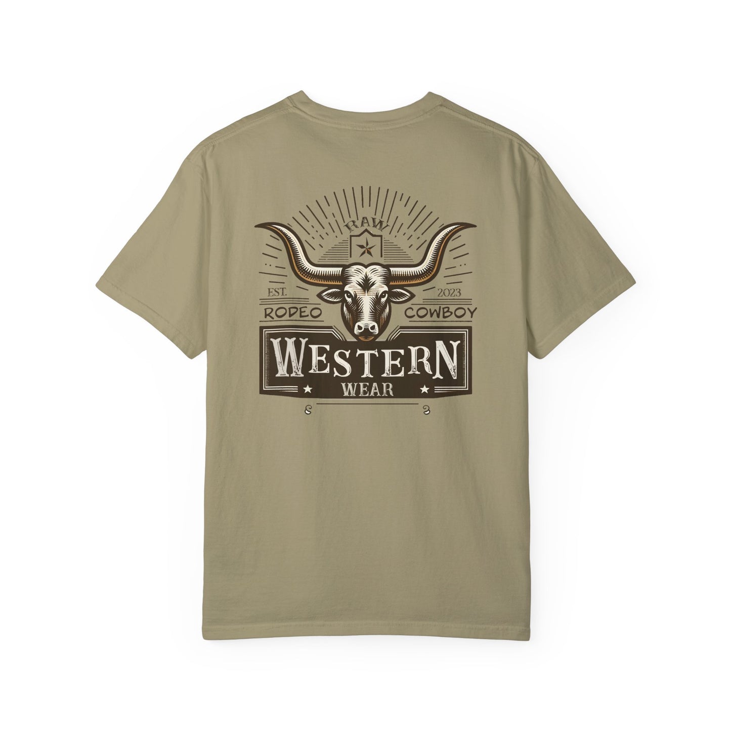 Raw Western Wear Long Horn - Classic Cotton Tee