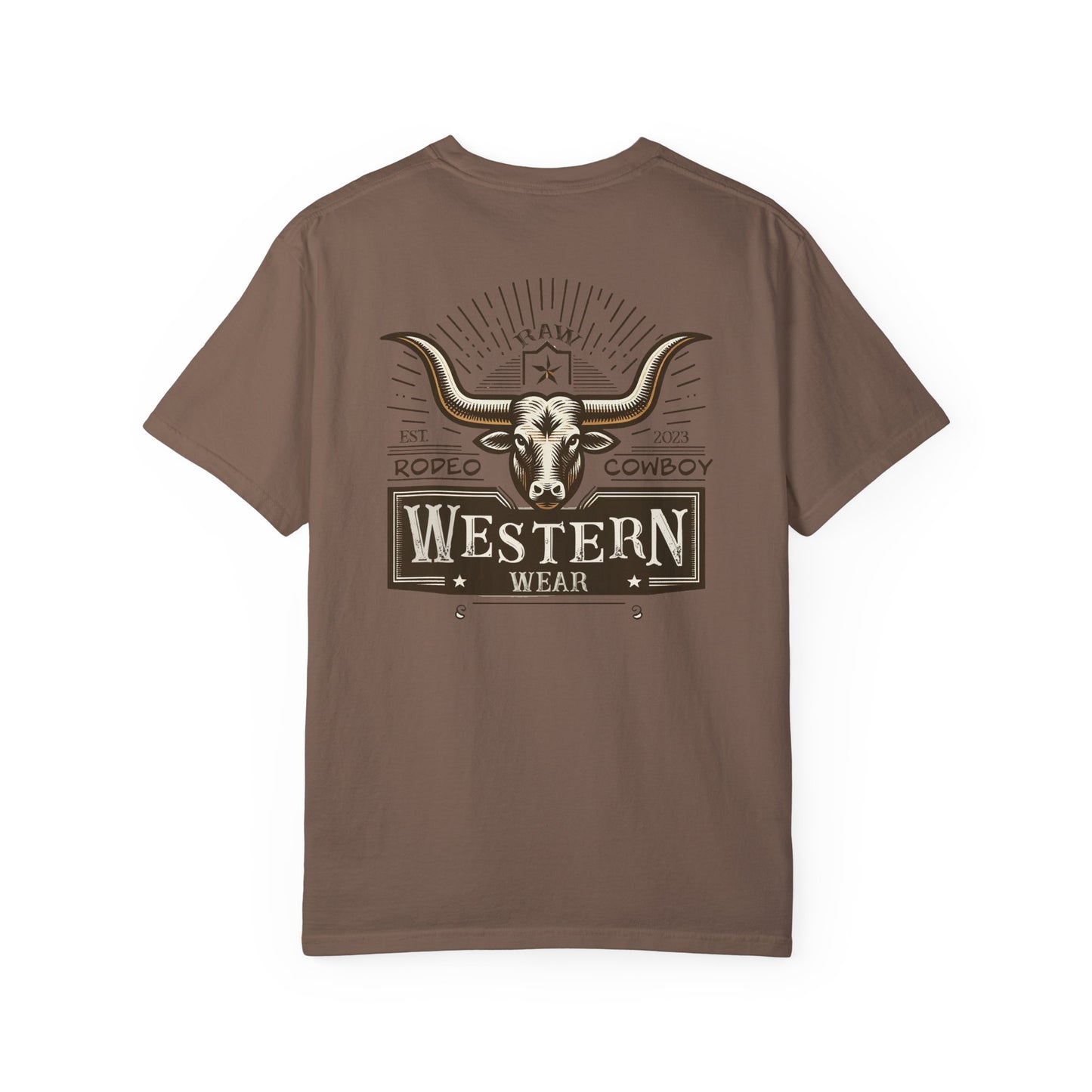 Raw Western Wear Long Horn - Classic Cotton Tee