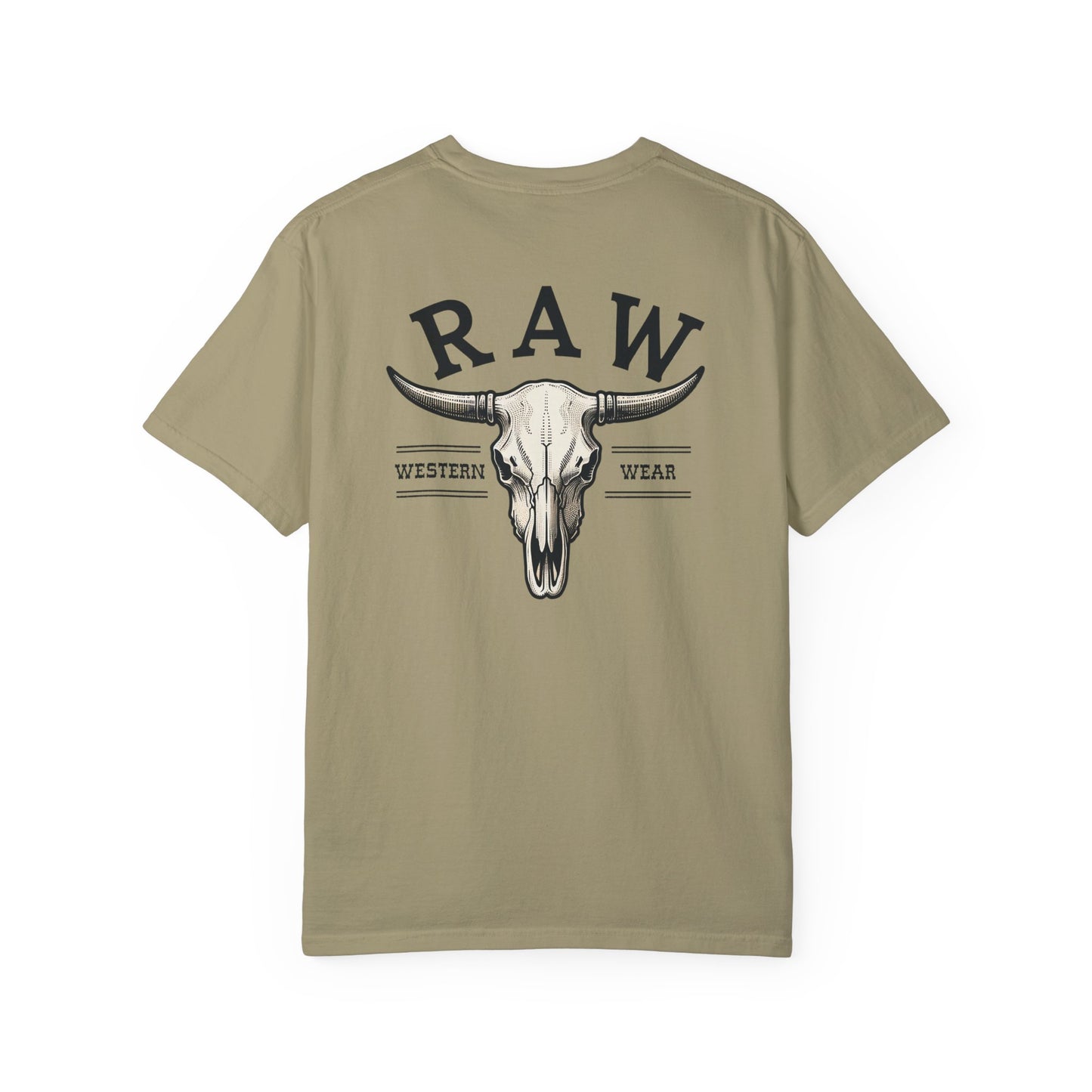 Raw Western Wear Bull Skull  - Classic Cotton Tee