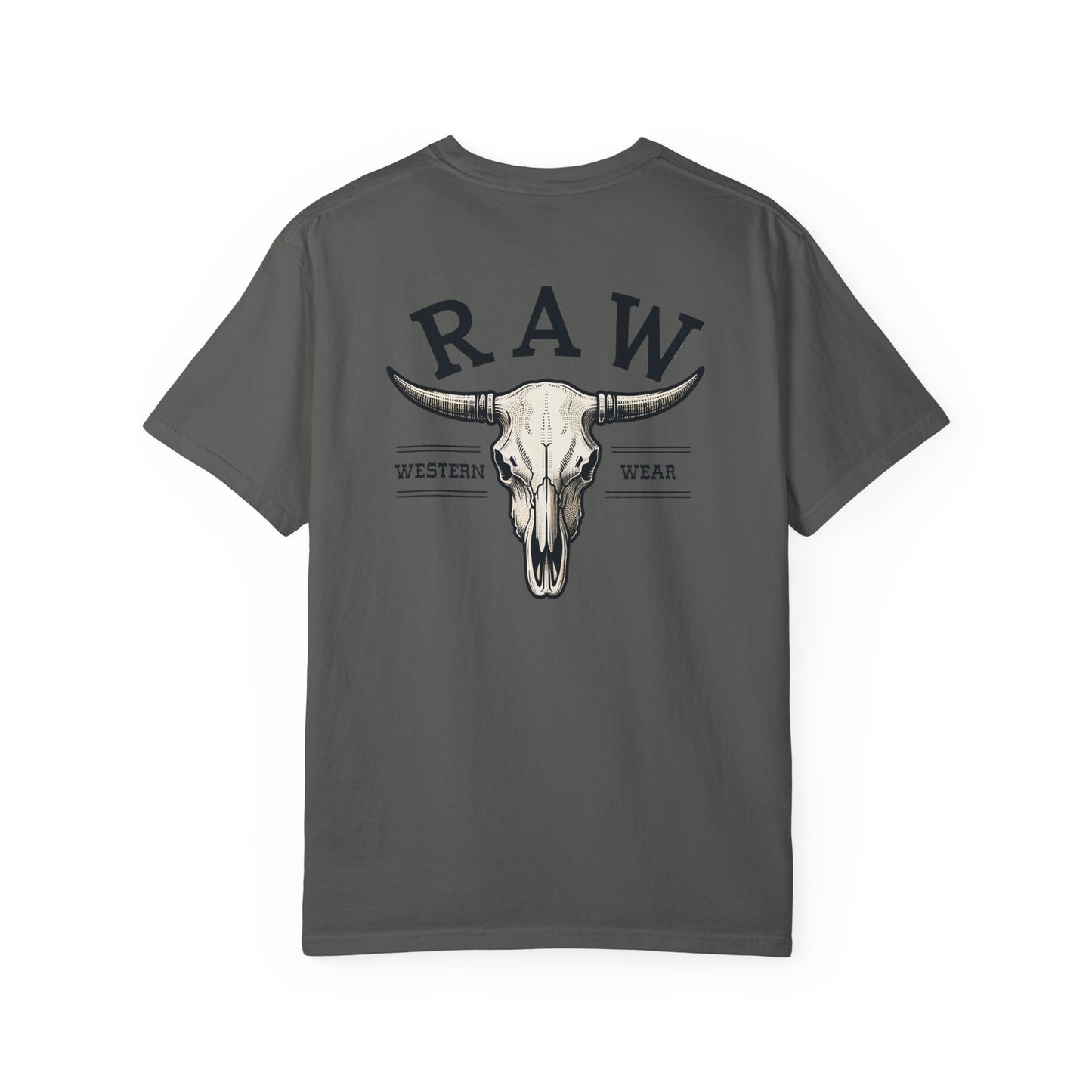 Raw Western Wear Bull Skull  - Classic Cotton Tee