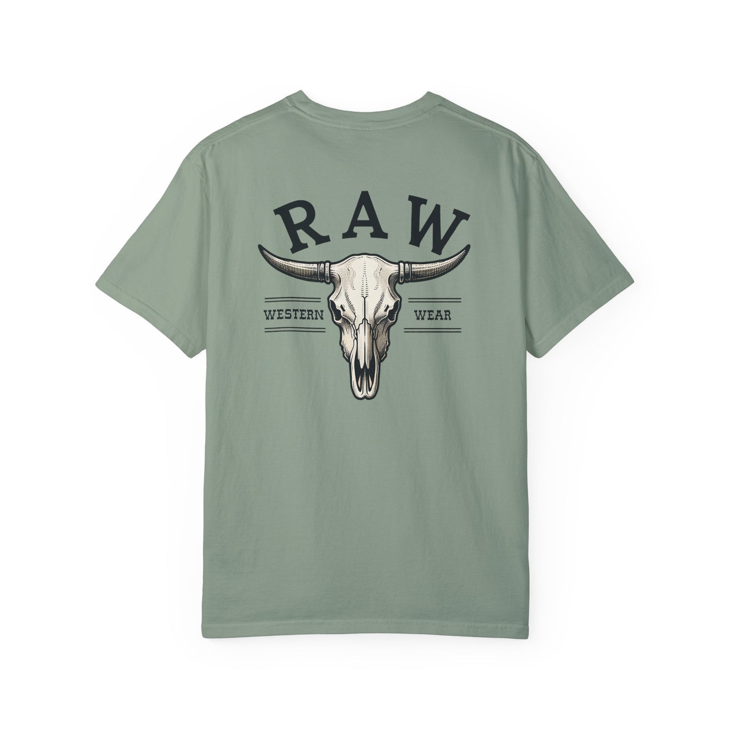 Raw Western Wear Bull Skull  - Classic Cotton Tee