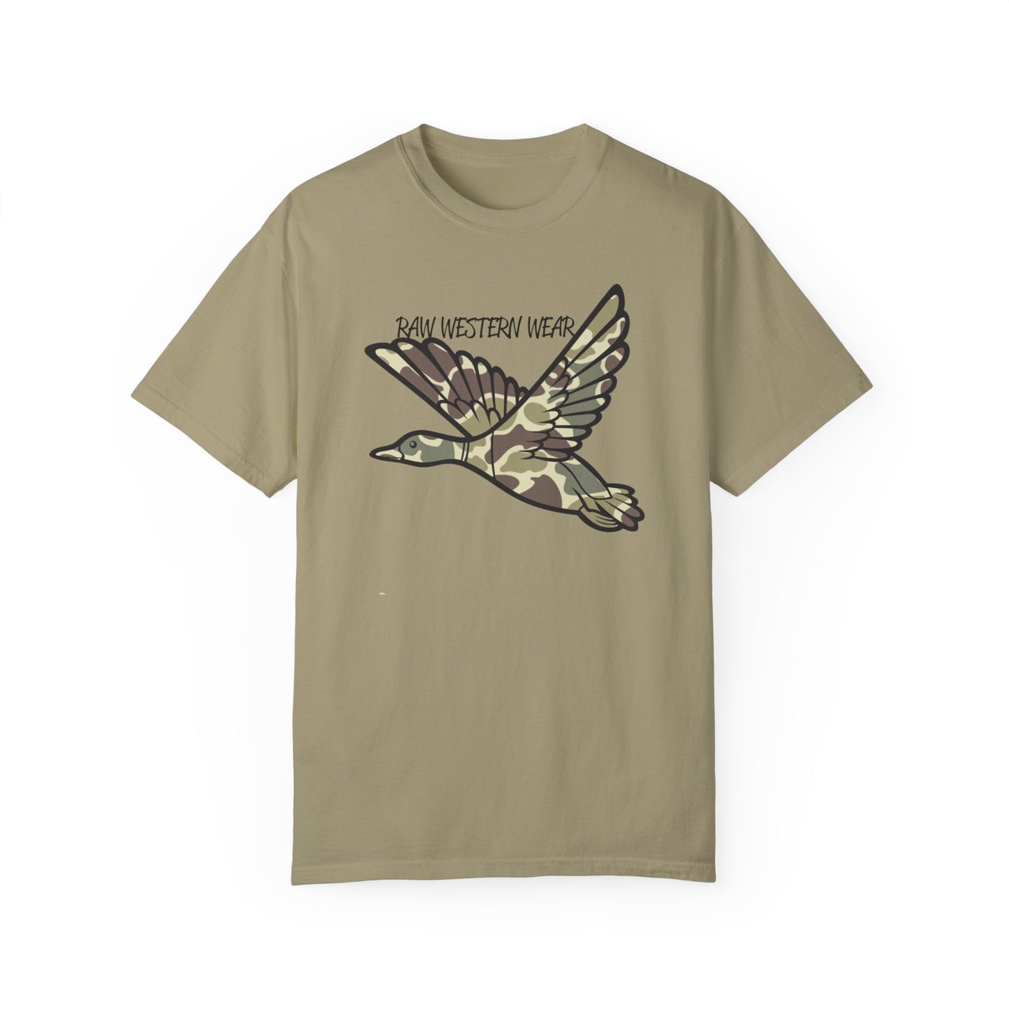 Raw Western Wear Old School Camo Mallard  - Classic Cotton Tee