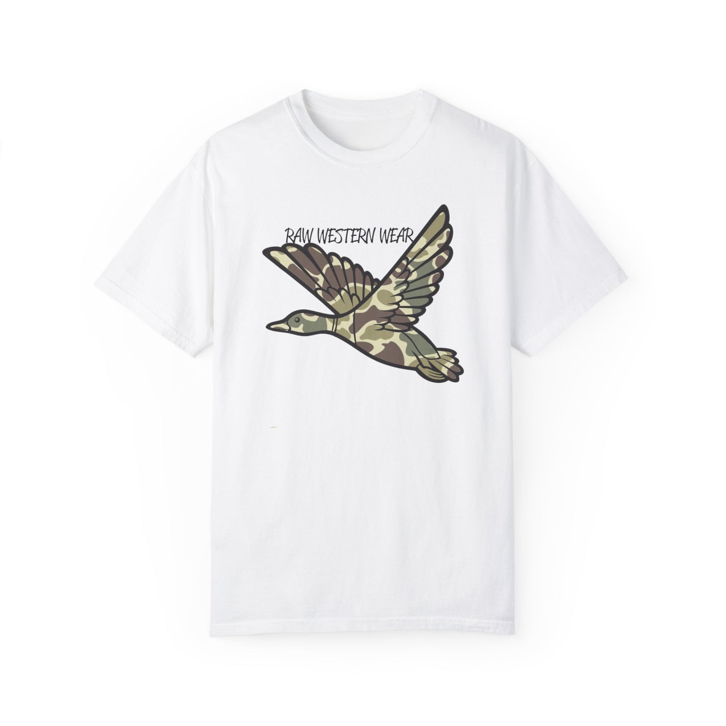 Raw Western Wear Old School Camo Mallard  - Classic Cotton Tee