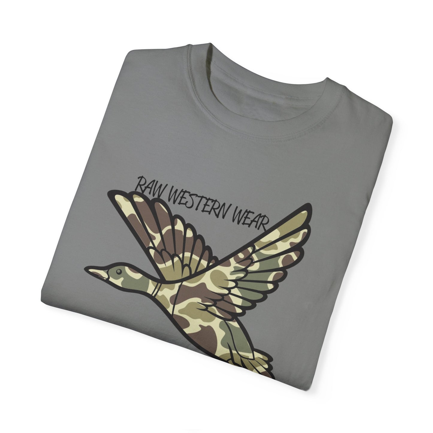 Raw Western Wear Old School Camo Mallard  - Classic Cotton Tee