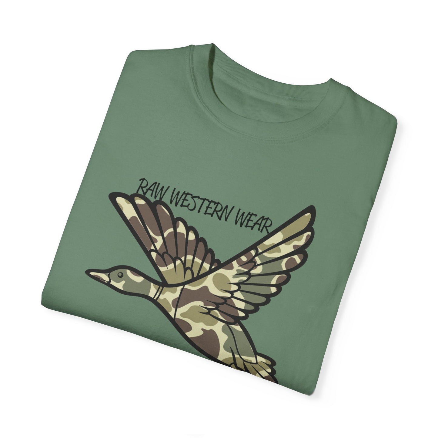 Raw Western Wear Old School Camo Mallard  - Classic Cotton Tee